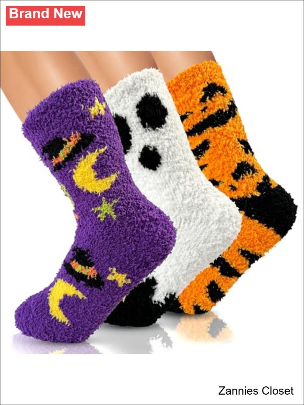👻 AIVEI Womens Buttery Soft Fuzzy Socks Halloween Gifts Boo Basket Stuffers